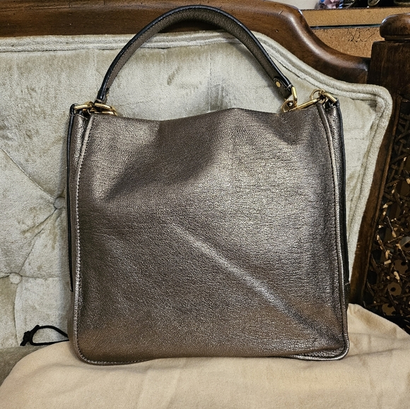 Authentic Loewe anagram metallic silver gray handbag - Picture 7 of 9